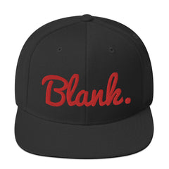 Red Blank Snapback