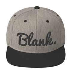 Heather Blank Snapback