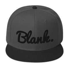 Blank Wool Blend Snapback